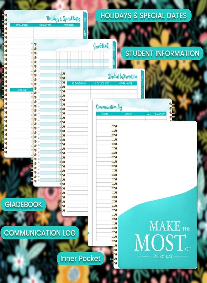 Journaltastic Teacher Planner 2025-2026 - Teacher Lesson Planner 2025-2026, from July 2025 to June 2026, 8.5" x 11", Spiral Bound Planners, Weekly & Monthly Planners with Colourful Monthly Tabs - Image 5